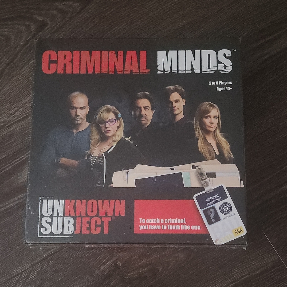 Criminal Minds Unknown Subject Board Game BRAND NEW SEALED